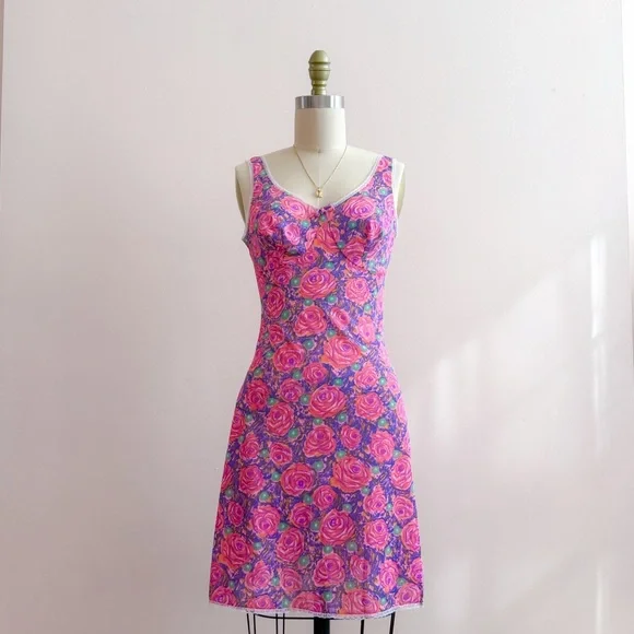 Vintage 70s Triumph International Nylon Slip Dress S - Picture 3 of 8